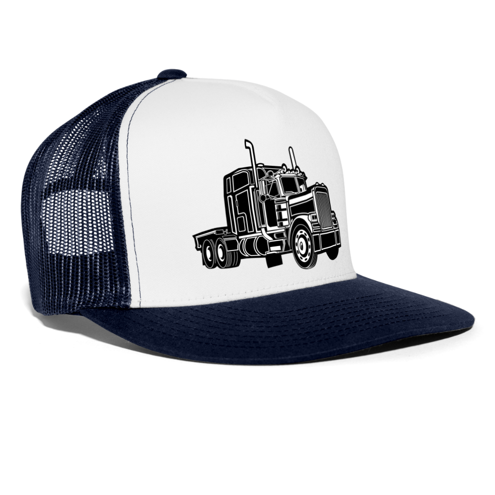 Trucker Cap - Weiß/Navy