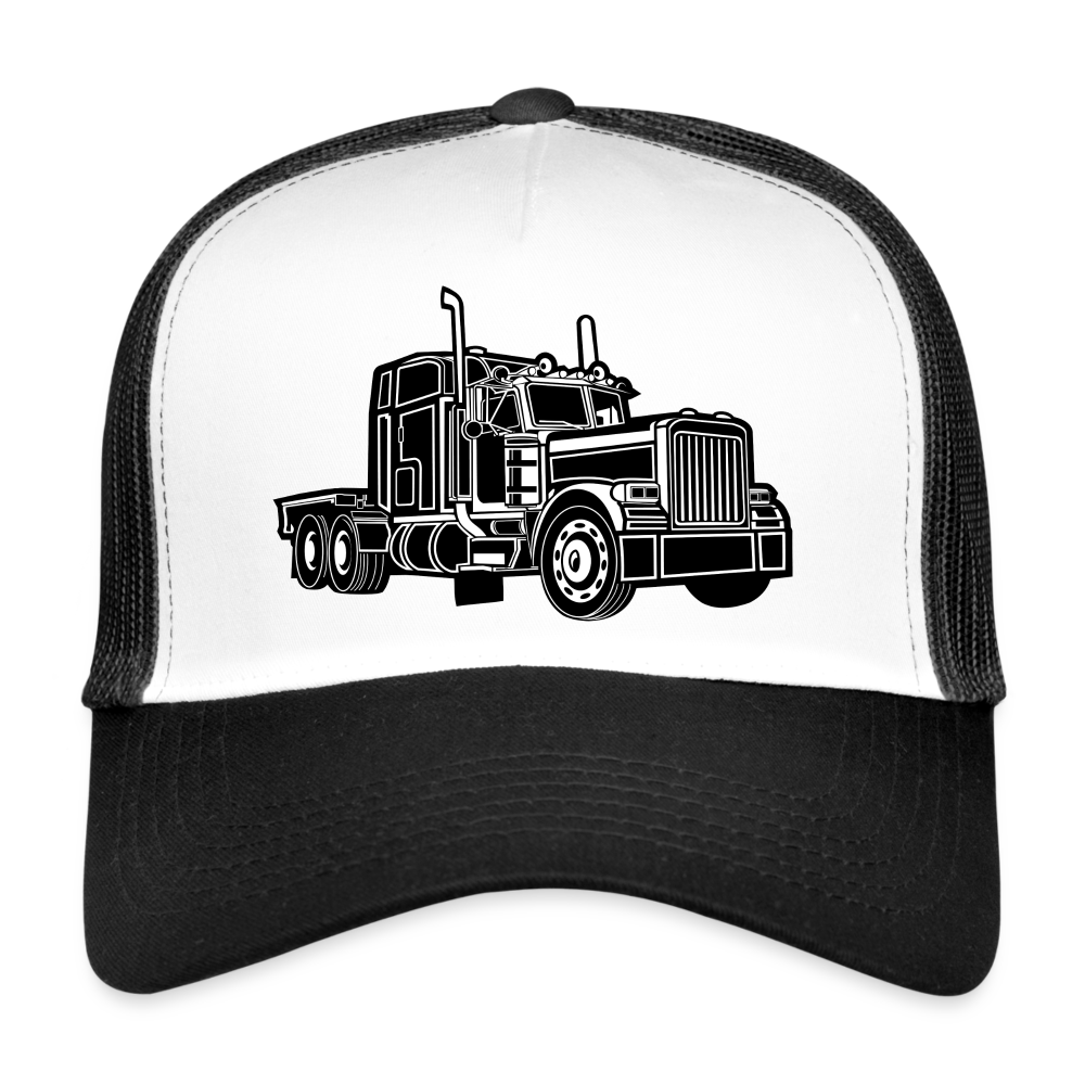 Trucker Cap - Weiß/Schwarz