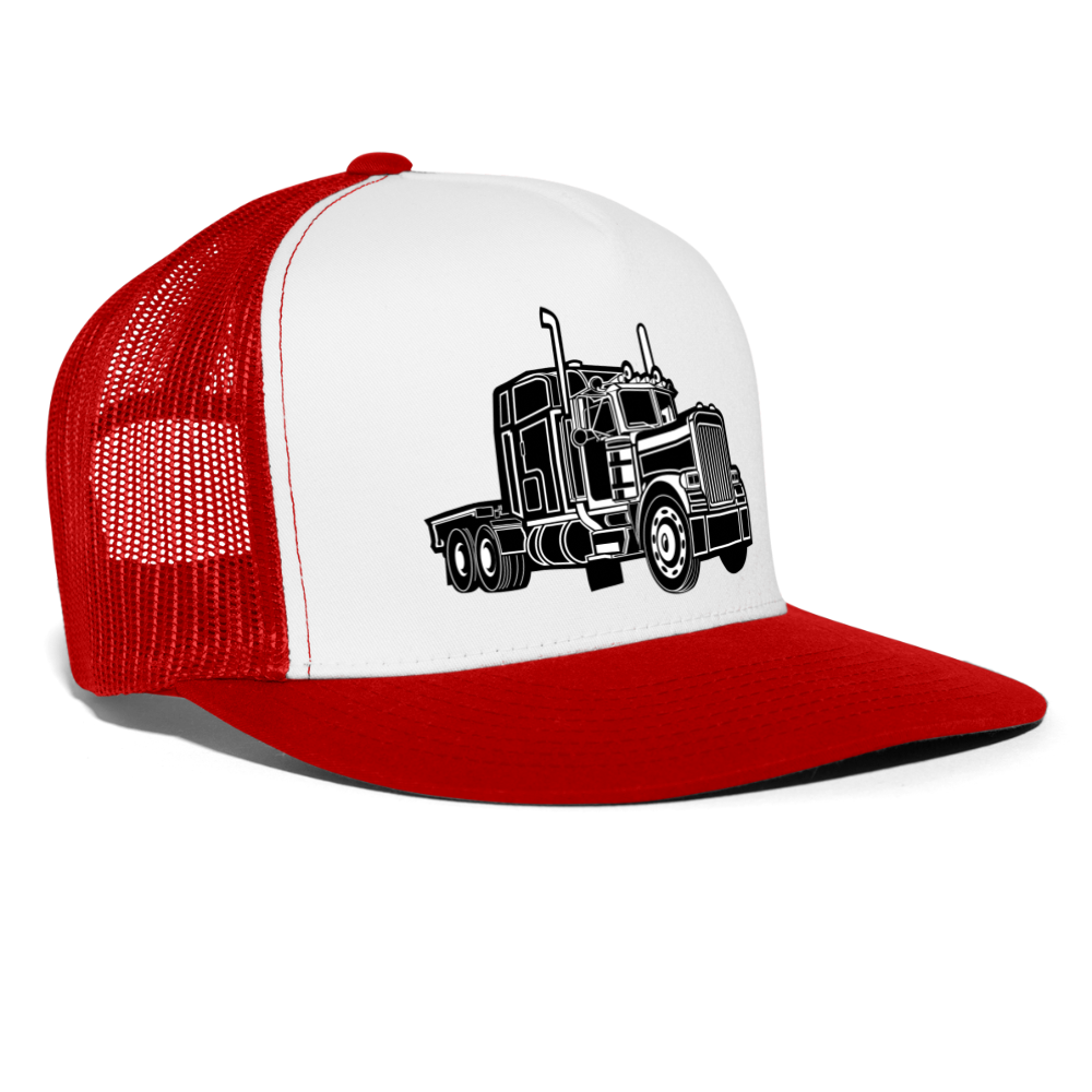 Trucker Cap - Weiß/Rot