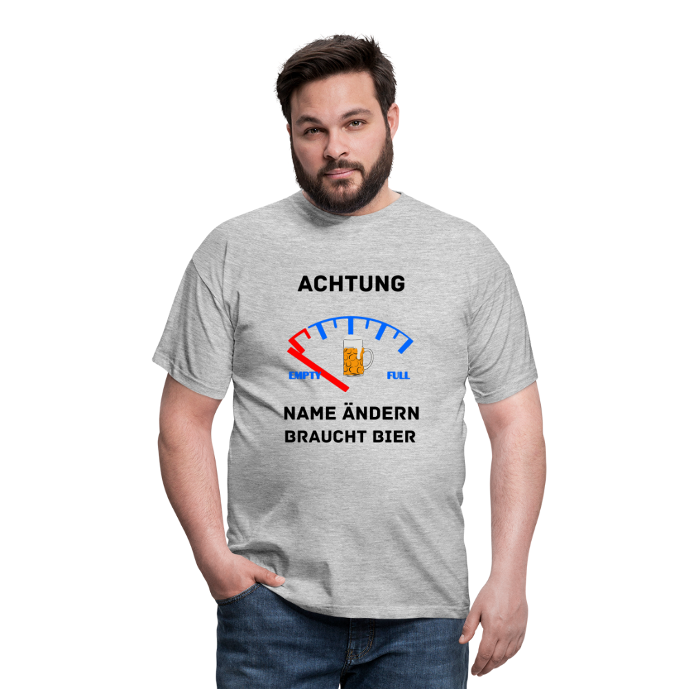 Männer T-Shirt - Grau meliert