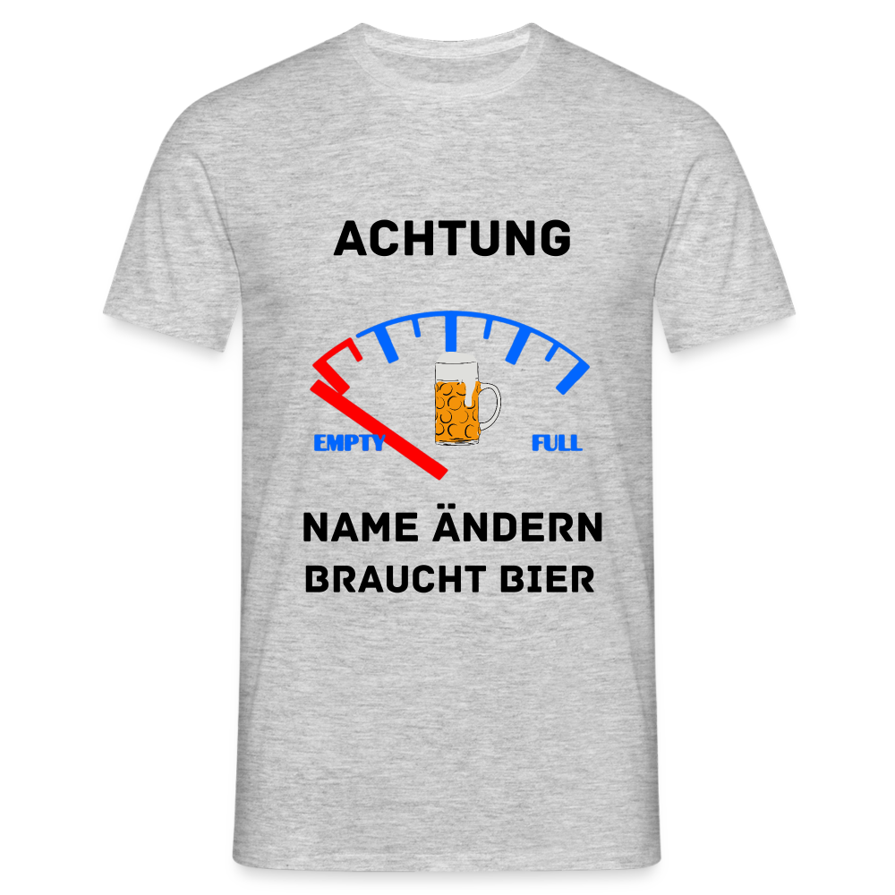 Männer T-Shirt - Grau meliert