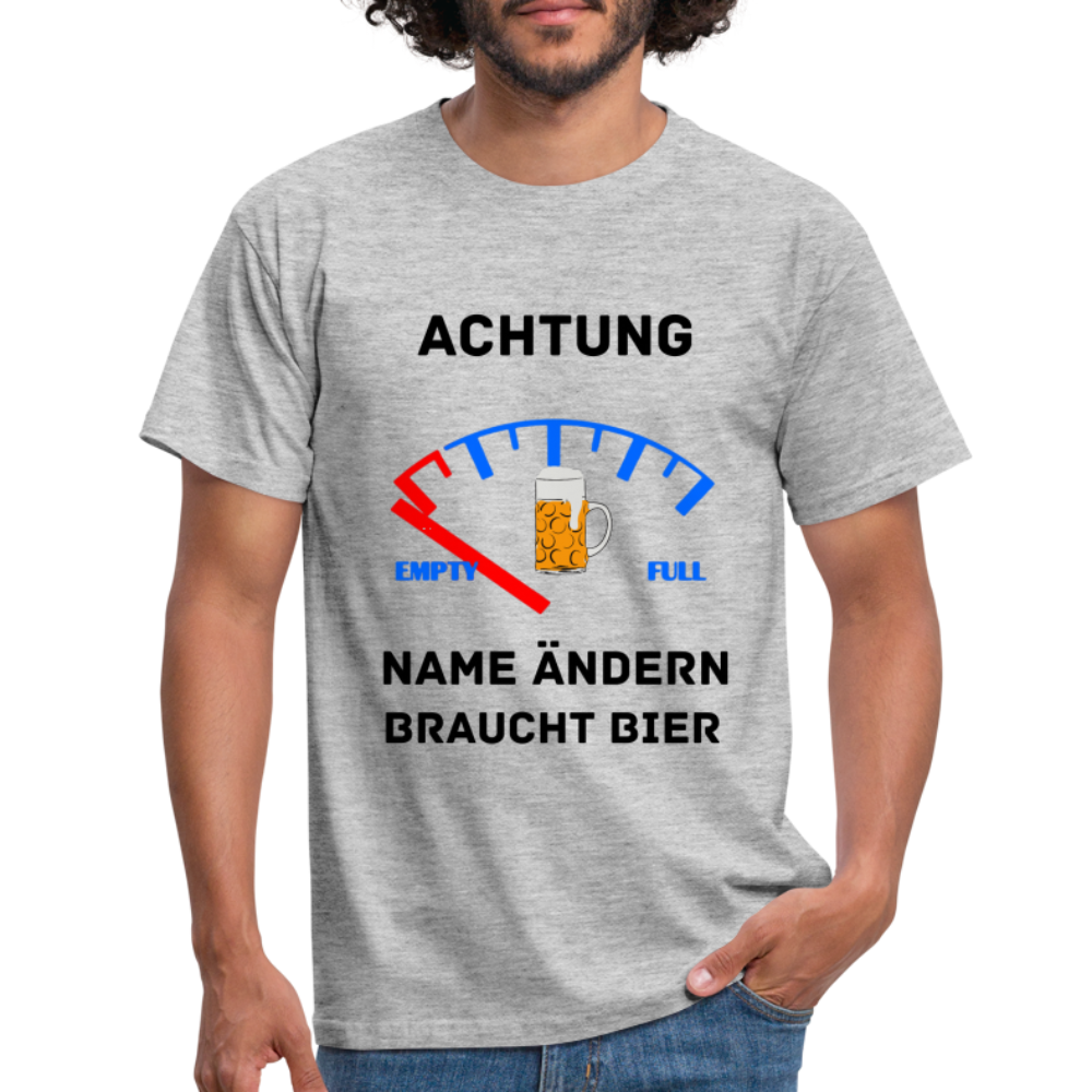 Männer T-Shirt - Grau meliert