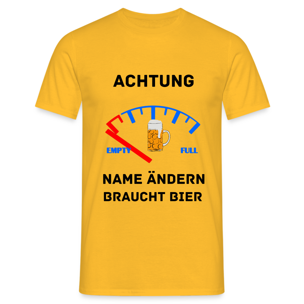 Männer T-Shirt - Gelb