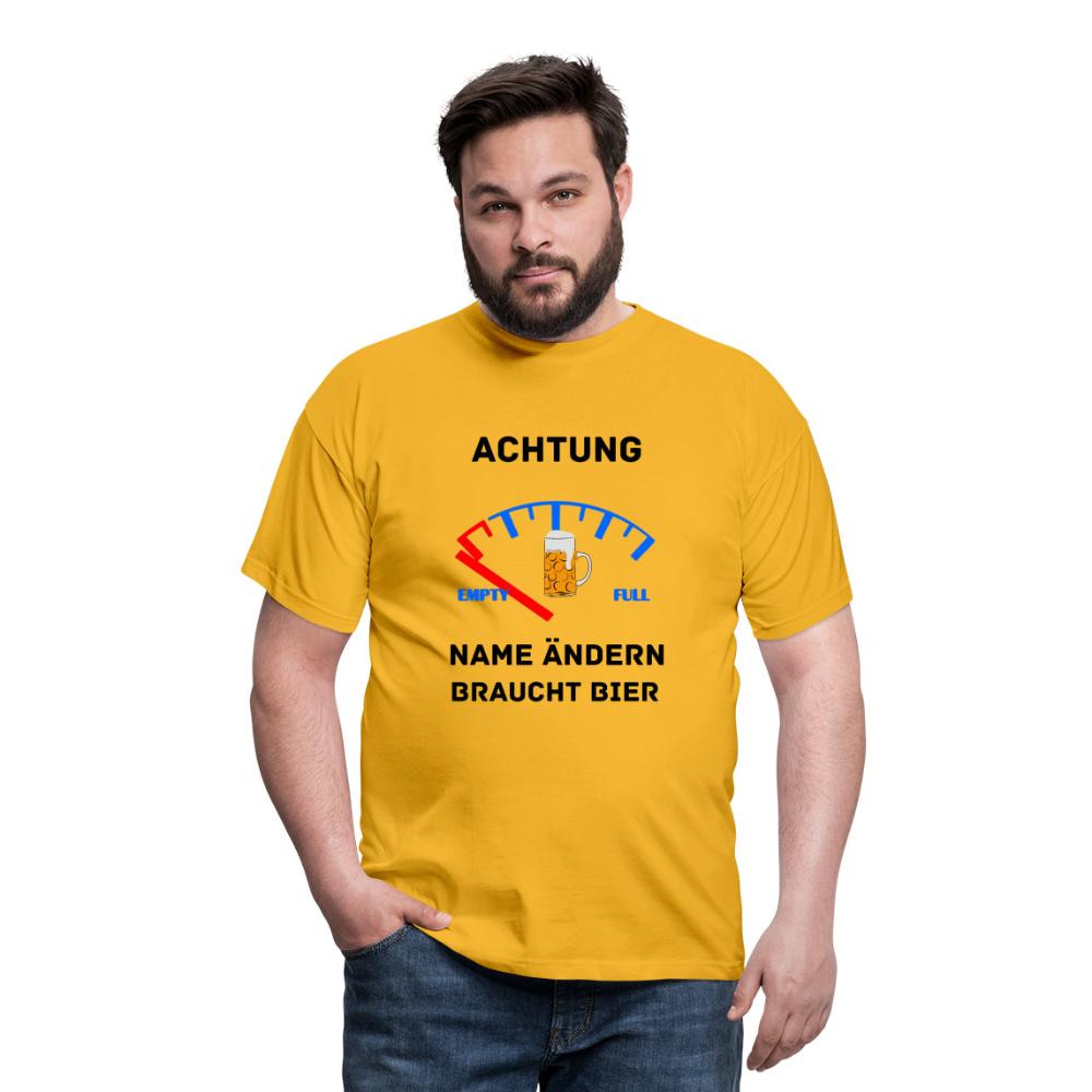 Männer T-Shirt - Gelb