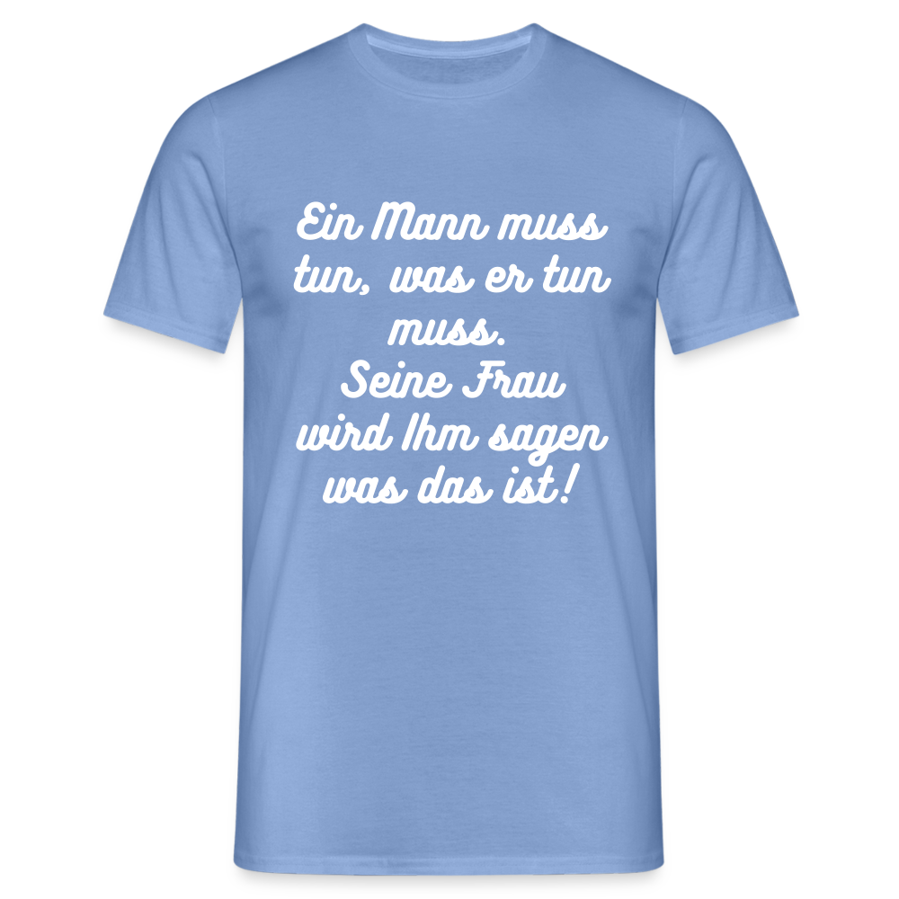 Männer T-Shirt - carolina blue