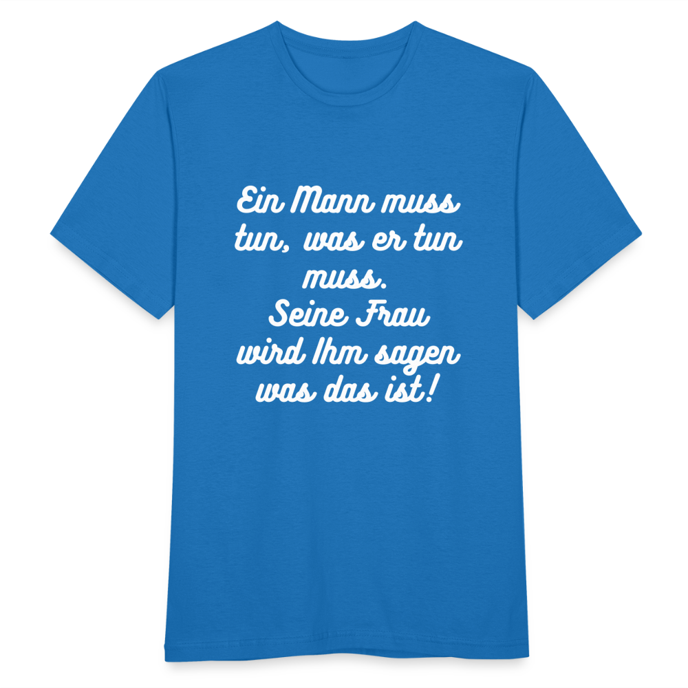 Männer T-Shirt - Royalblau