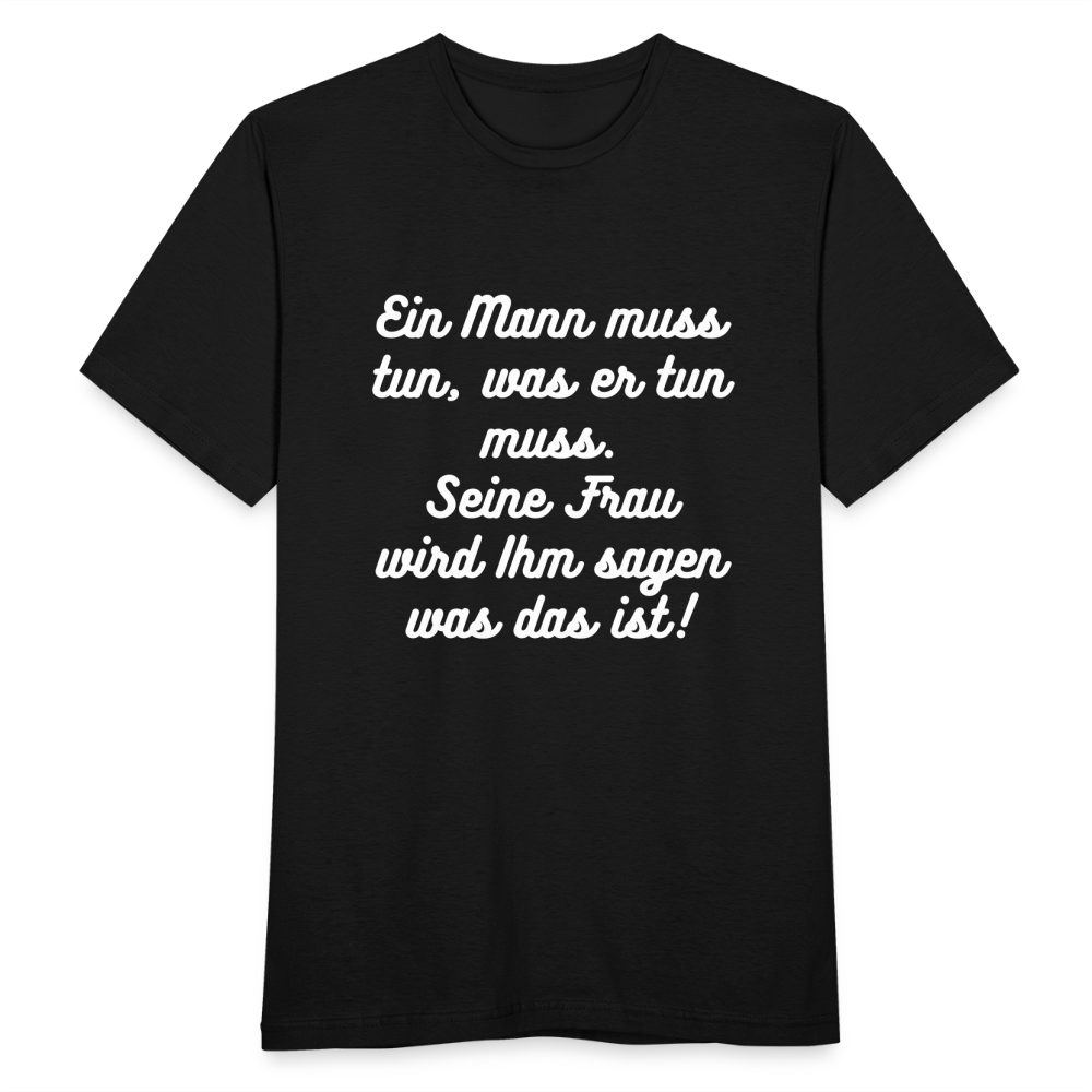 Männer T-Shirt - Schwarz