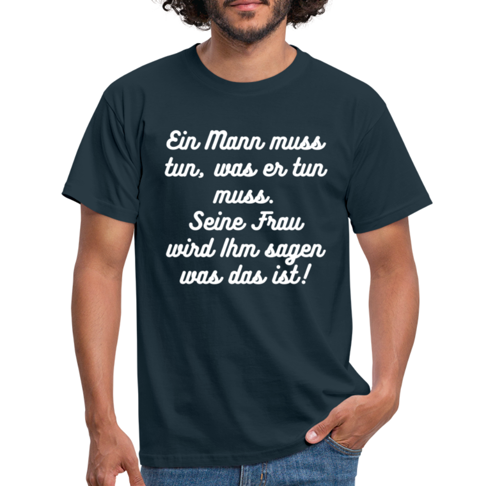Männer T-Shirt - Navy