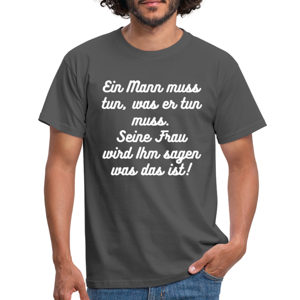 Männer T-Shirt - Anthrazit