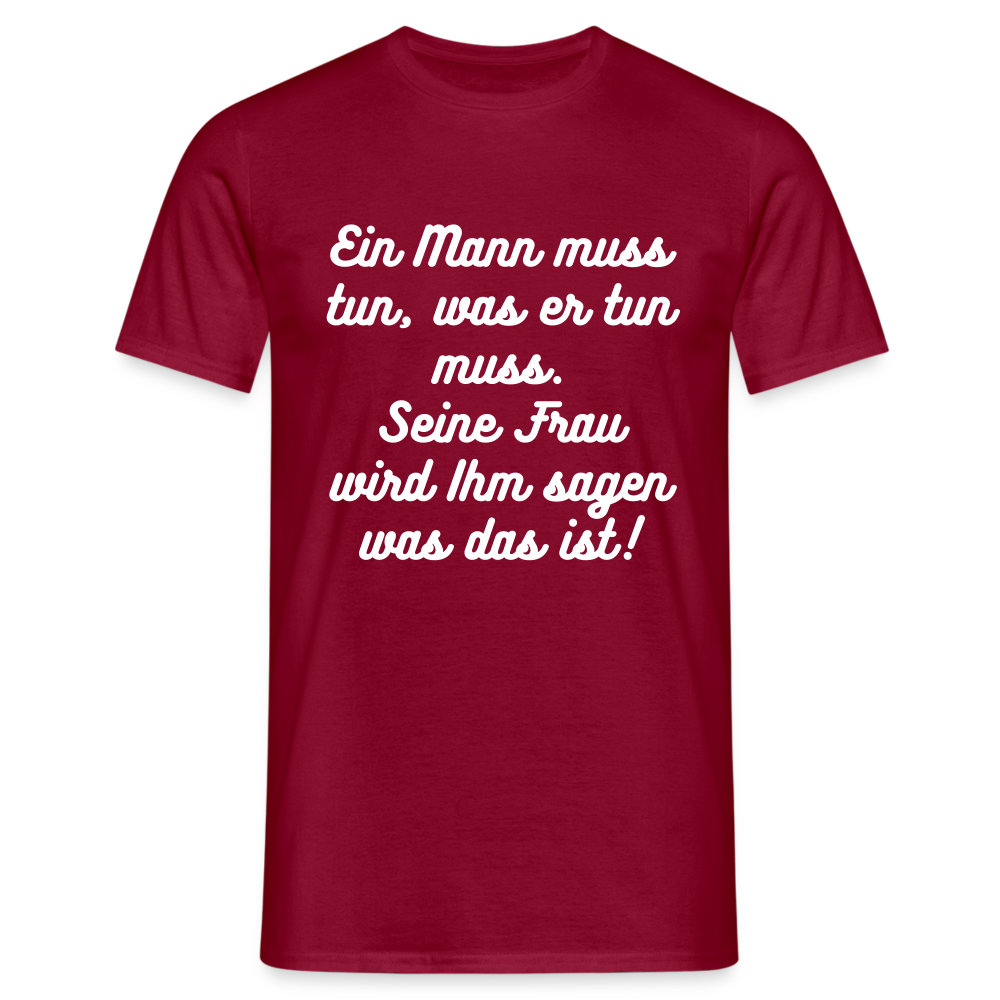 Männer T-Shirt - Ziegelrot