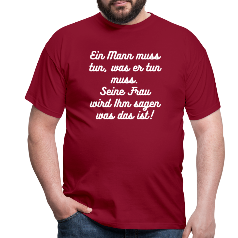 Männer T-Shirt - Ziegelrot