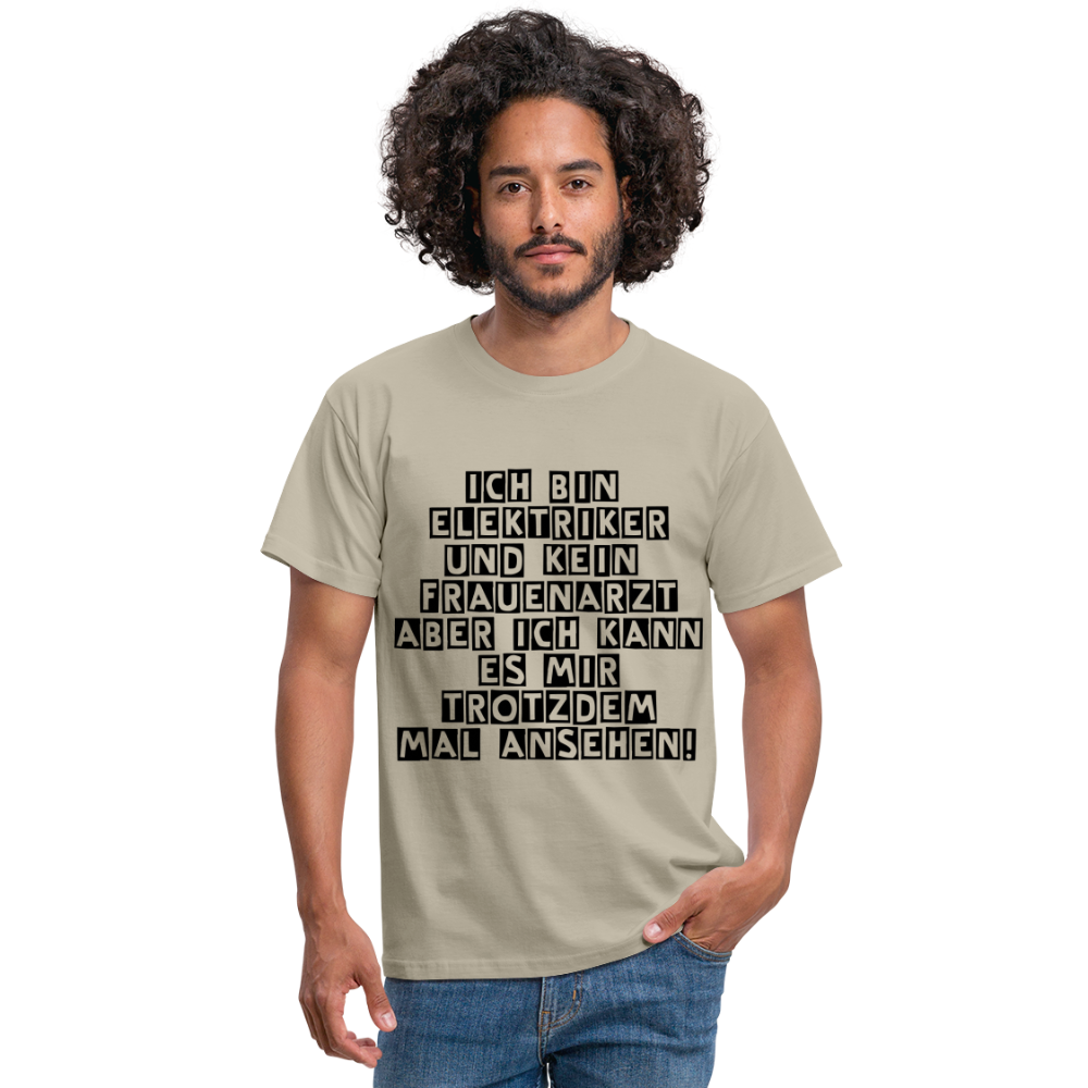 T-Shirt Elektriker - Sandbeige