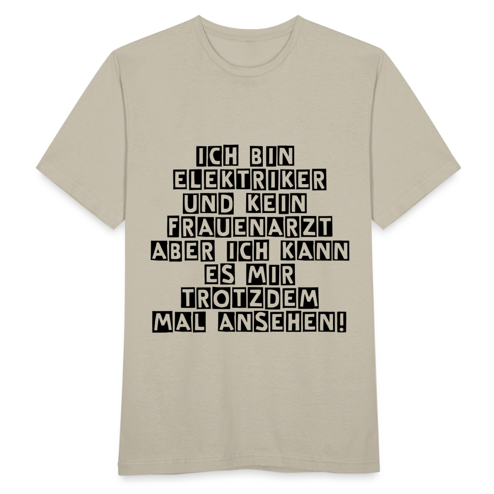 T-Shirt Elektriker - Sandbeige