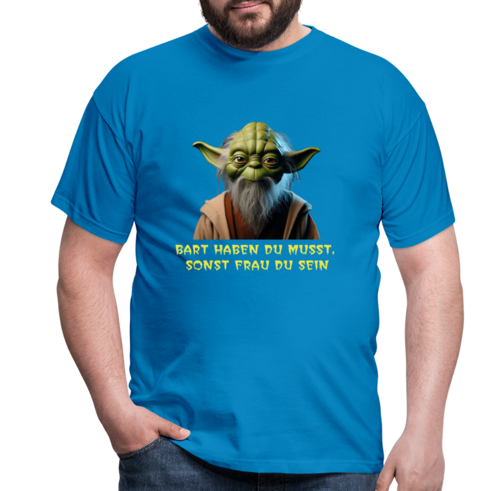 Bart haben du musst T-Shirt - Royalblau