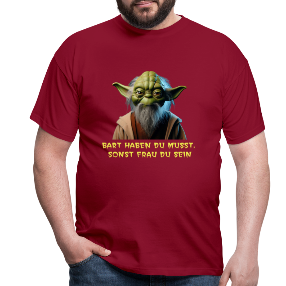 Bart haben du musst T-Shirt - Ziegelrot