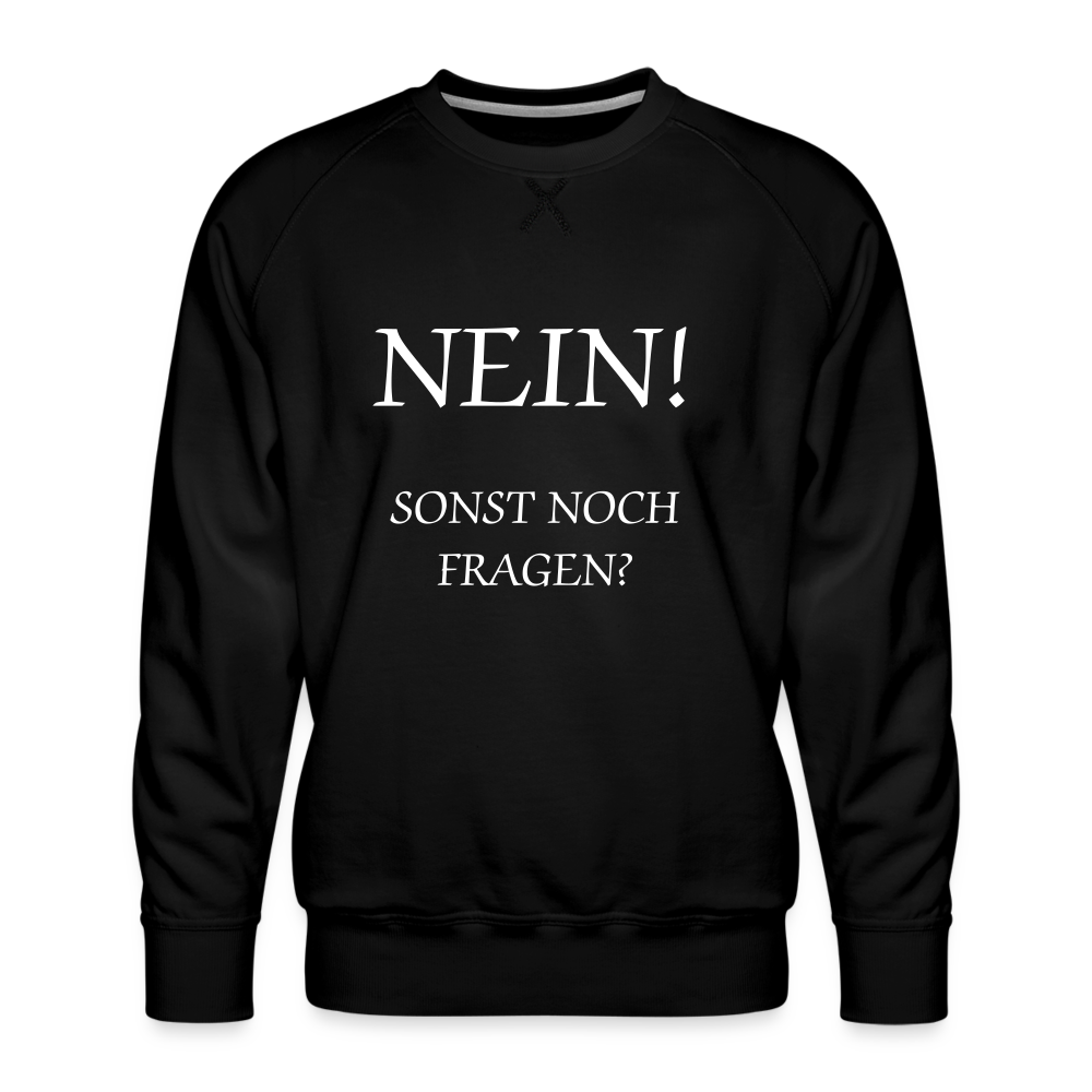 Männer Premium Pullover - Schwarz
