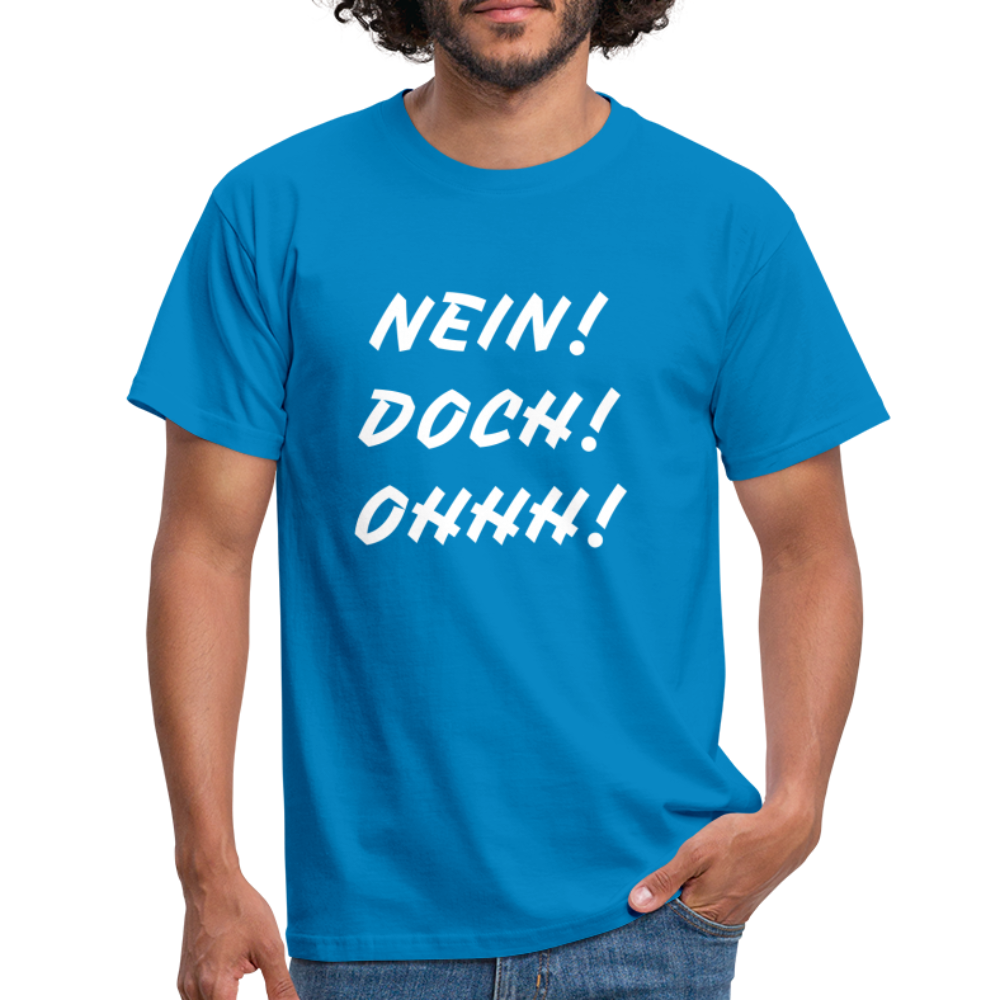 T-Shirt NEIN DOCH OHHH! - Royalblau