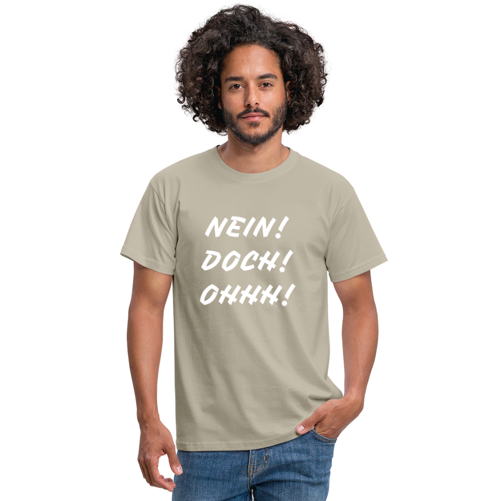 T-Shirt NEIN DOCH OHHH! - Sandbeige
