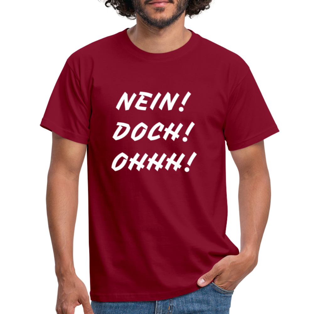T-Shirt NEIN DOCH OHHH! - Ziegelrot