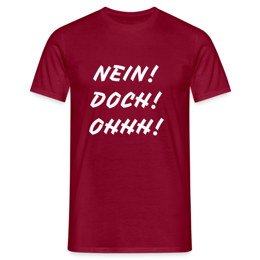 T-Shirt NEIN DOCH OHHH! - Ziegelrot