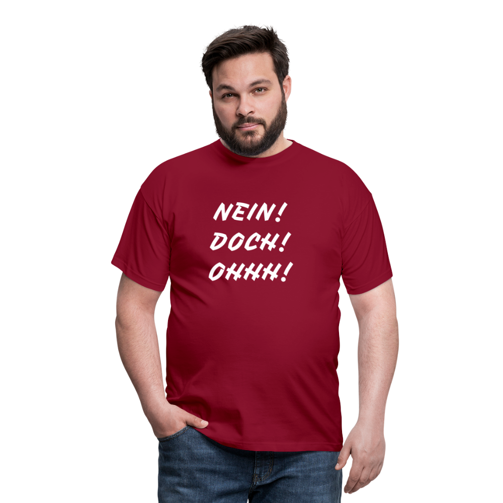 T-Shirt NEIN DOCH OHHH! - Ziegelrot