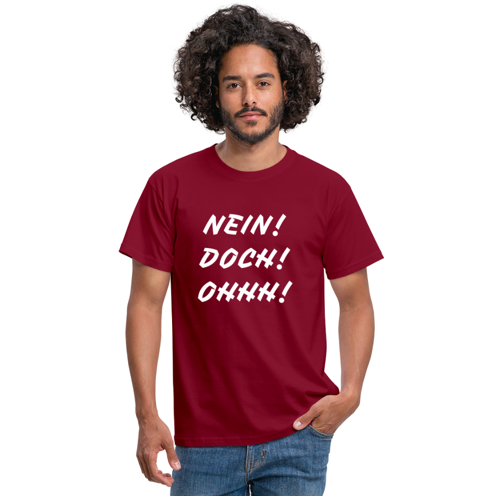 T-Shirt NEIN DOCH OHHH! - Ziegelrot