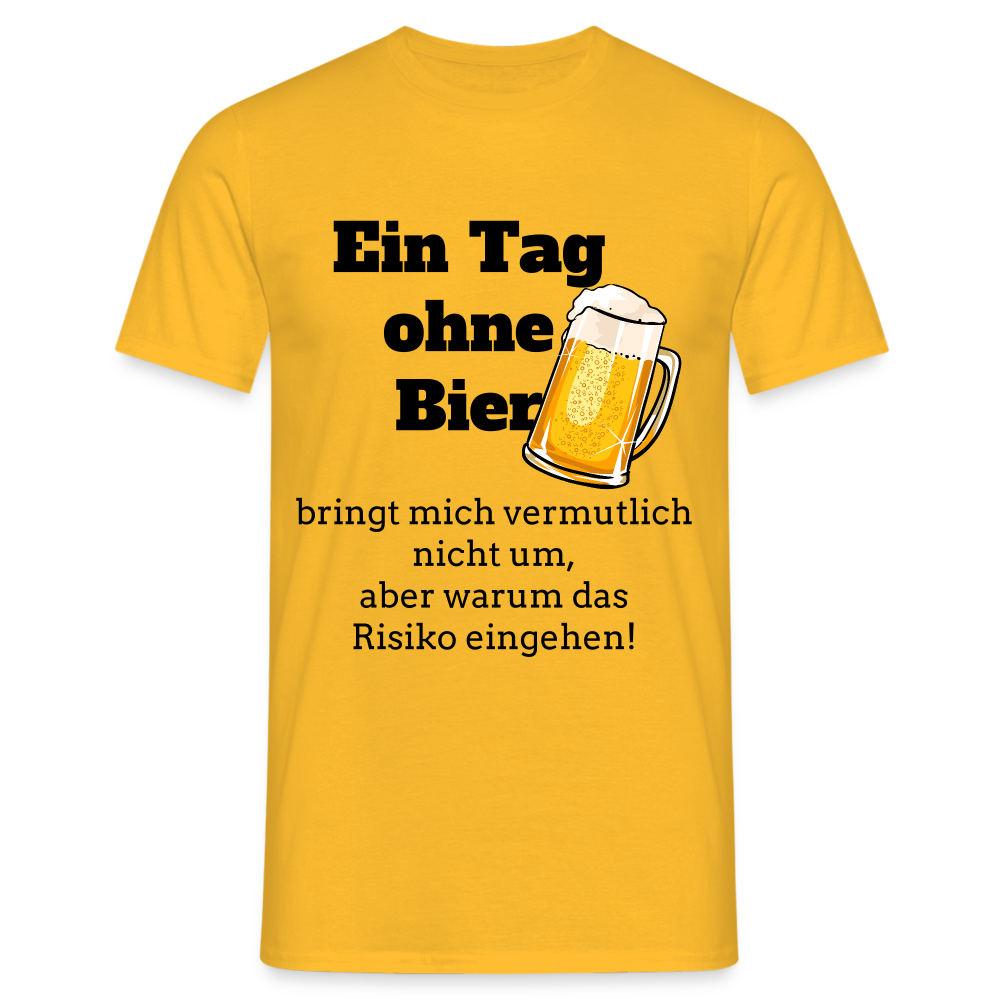 Ein Tag ohne Bier T-Shirt - Gelb