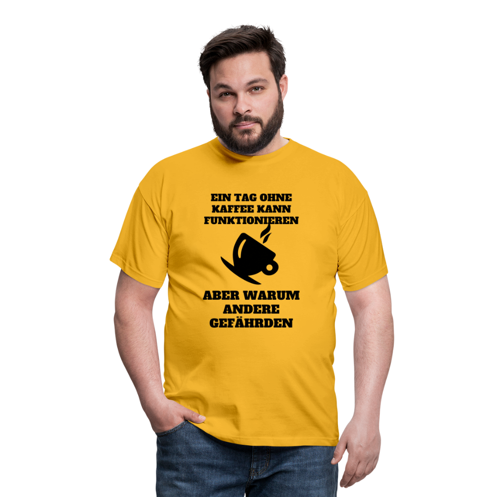 Männer T-Shirt - Gelb