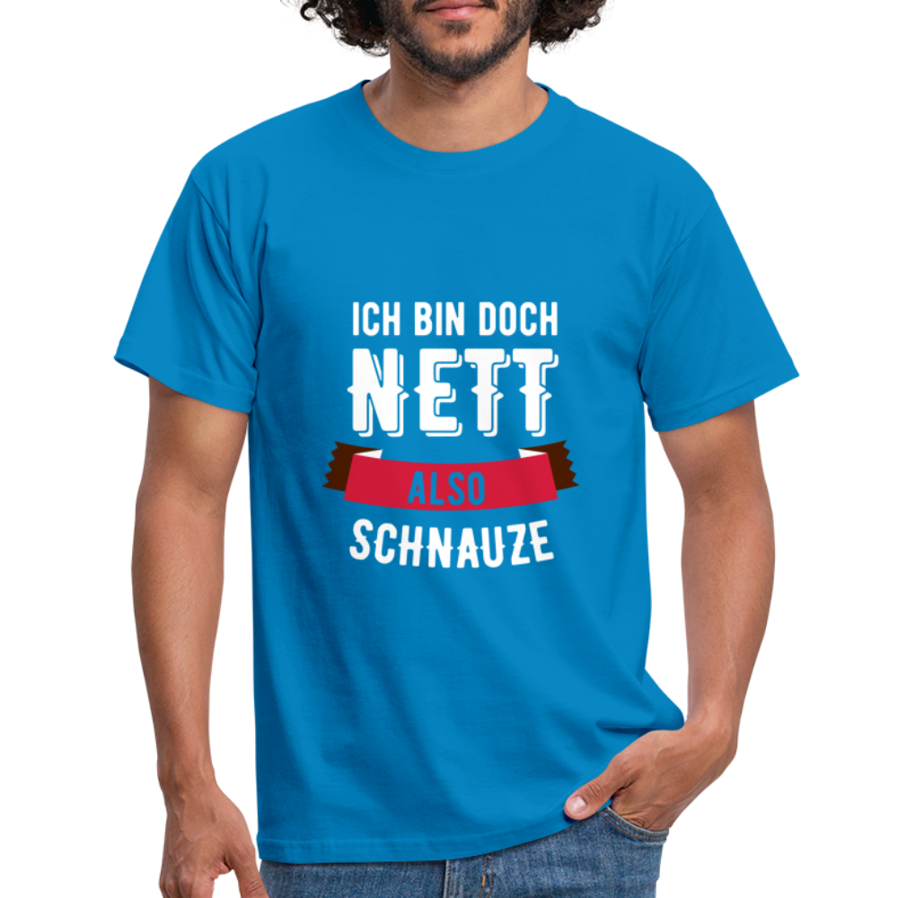 Ich bin nett T-Shirt - Royalblau