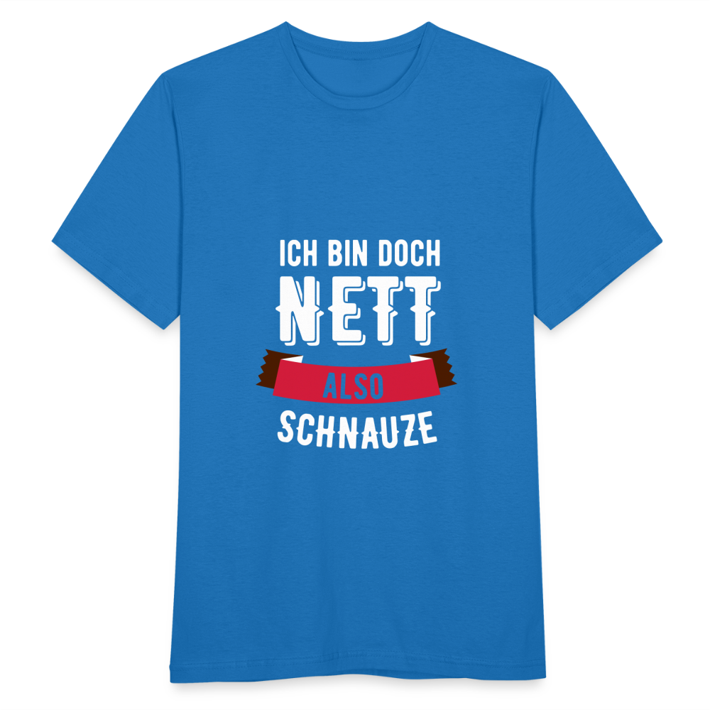 Ich bin nett T-Shirt - Royalblau