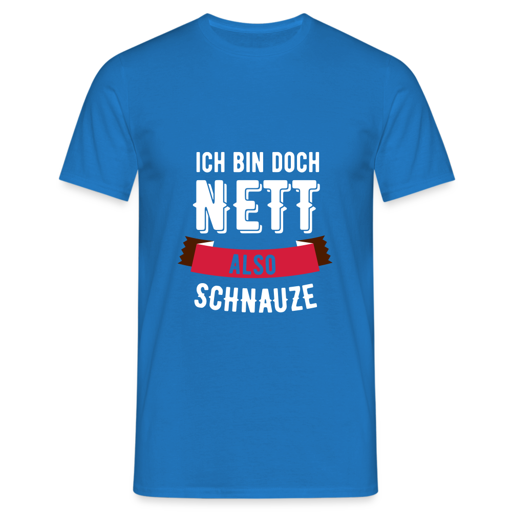 Ich bin nett T-Shirt - Royalblau