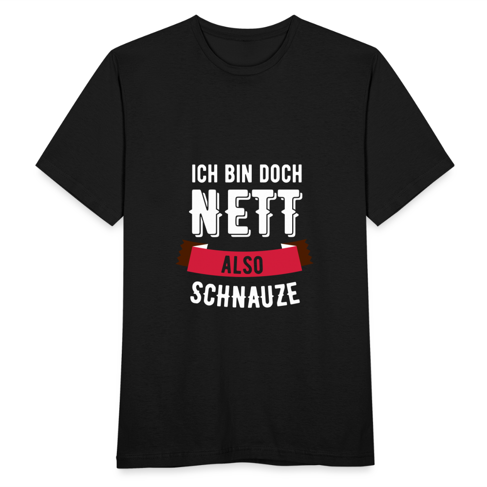 Ich bin nett T-Shirt - Schwarz