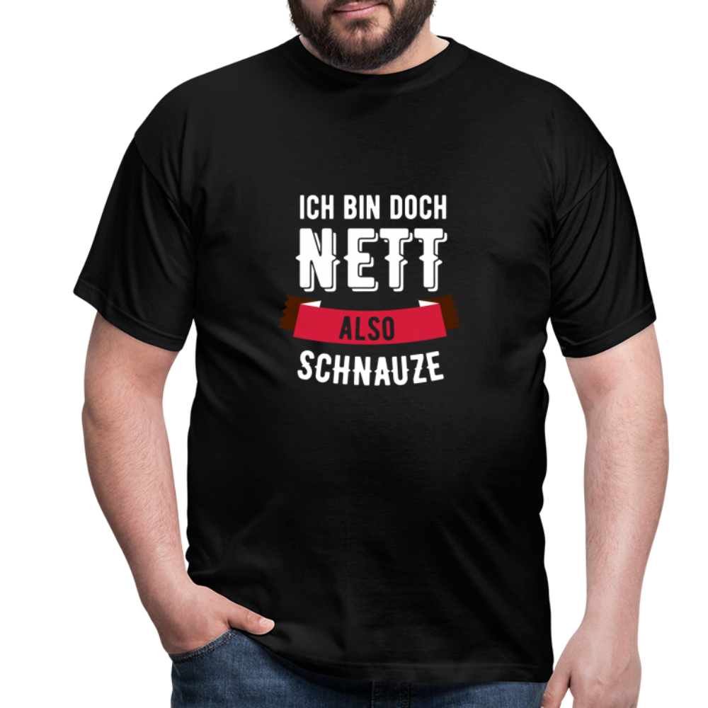 Ich bin nett T-Shirt - Schwarz