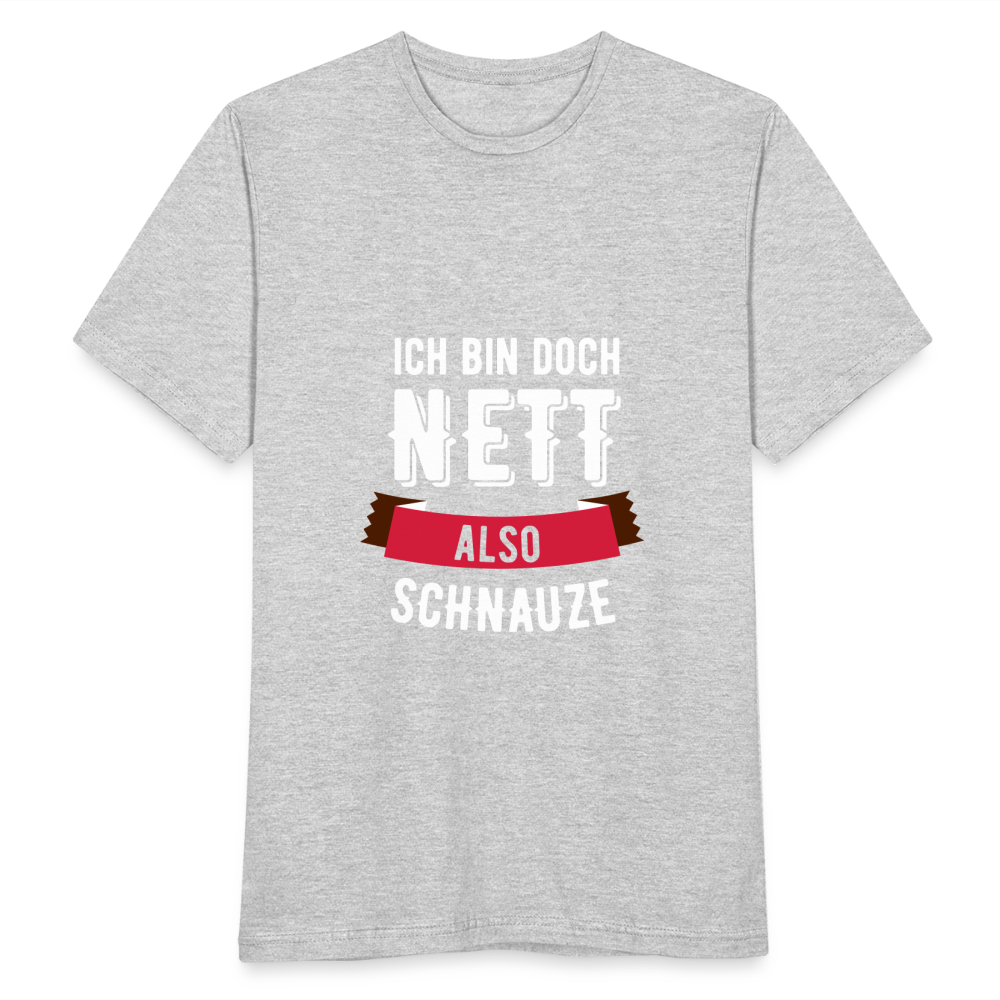 Ich bin nett T-Shirt - Grau meliert