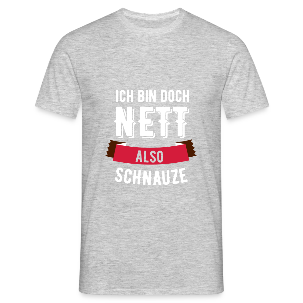 Ich bin nett T-Shirt - Grau meliert