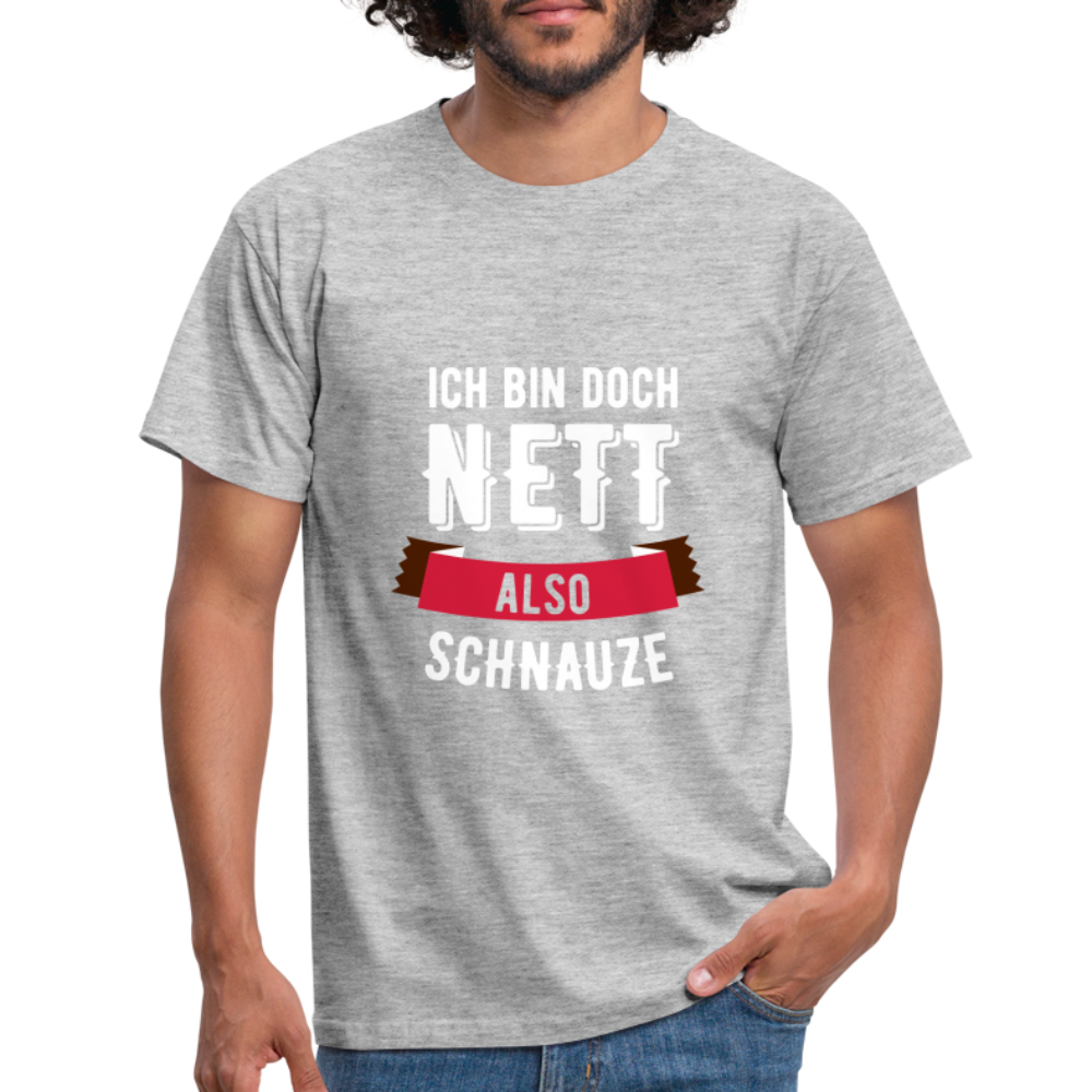 Ich bin nett T-Shirt - Grau meliert