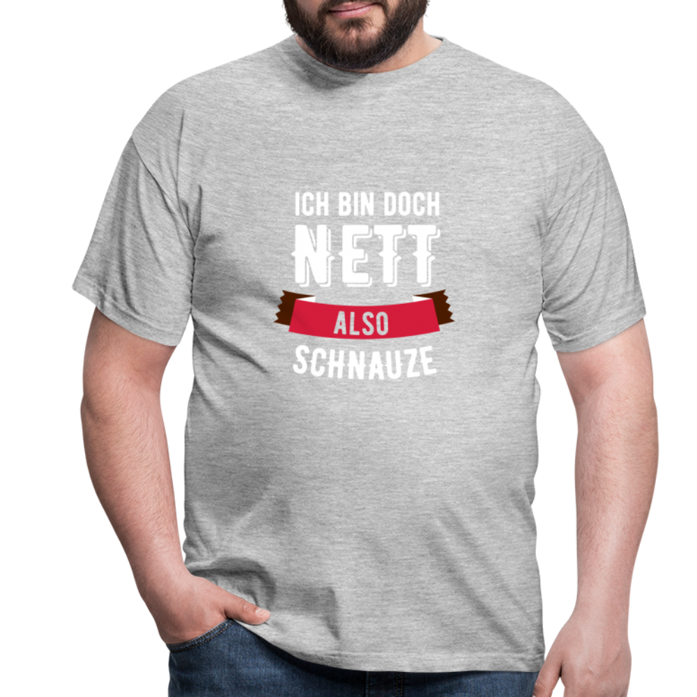 Ich bin nett T-Shirt - Grau meliert