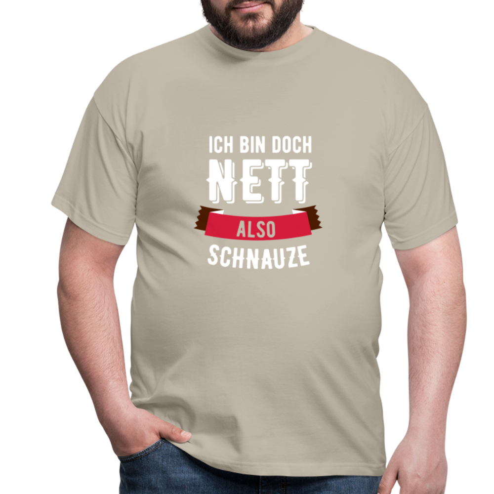Ich bin nett T-Shirt - Sandbeige