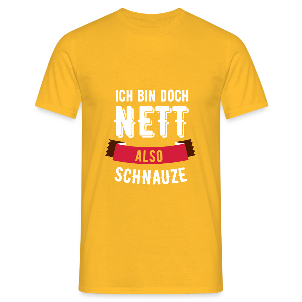 Ich bin nett T-Shirt - Gelb