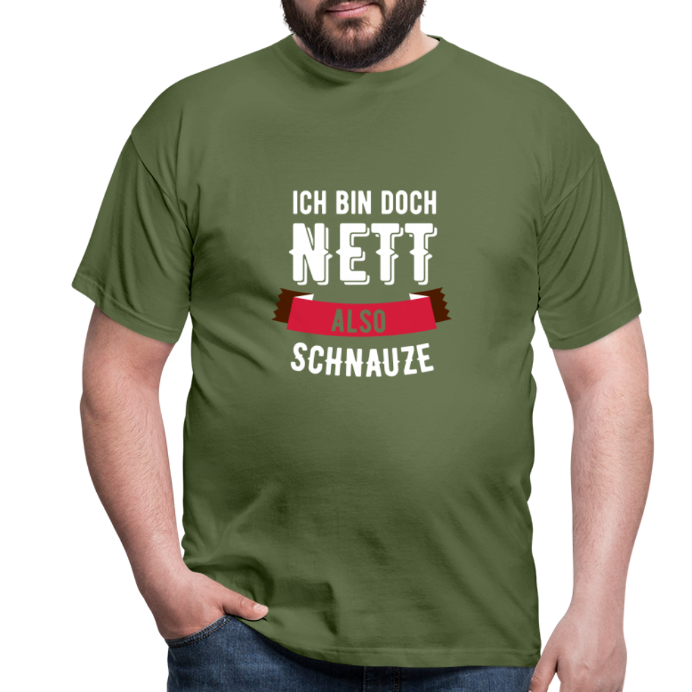 Ich bin nett T-Shirt - Militärgrün