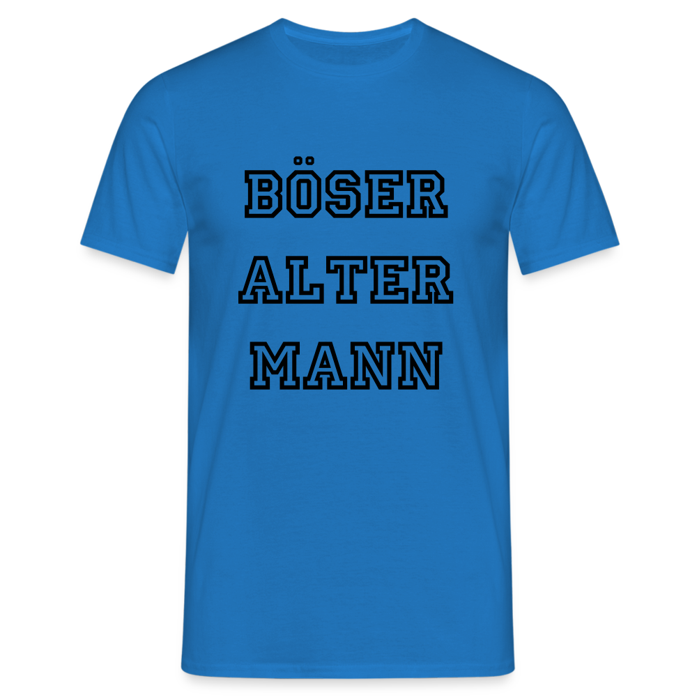 Böser Alter Mann T-Shirt - Royalblau