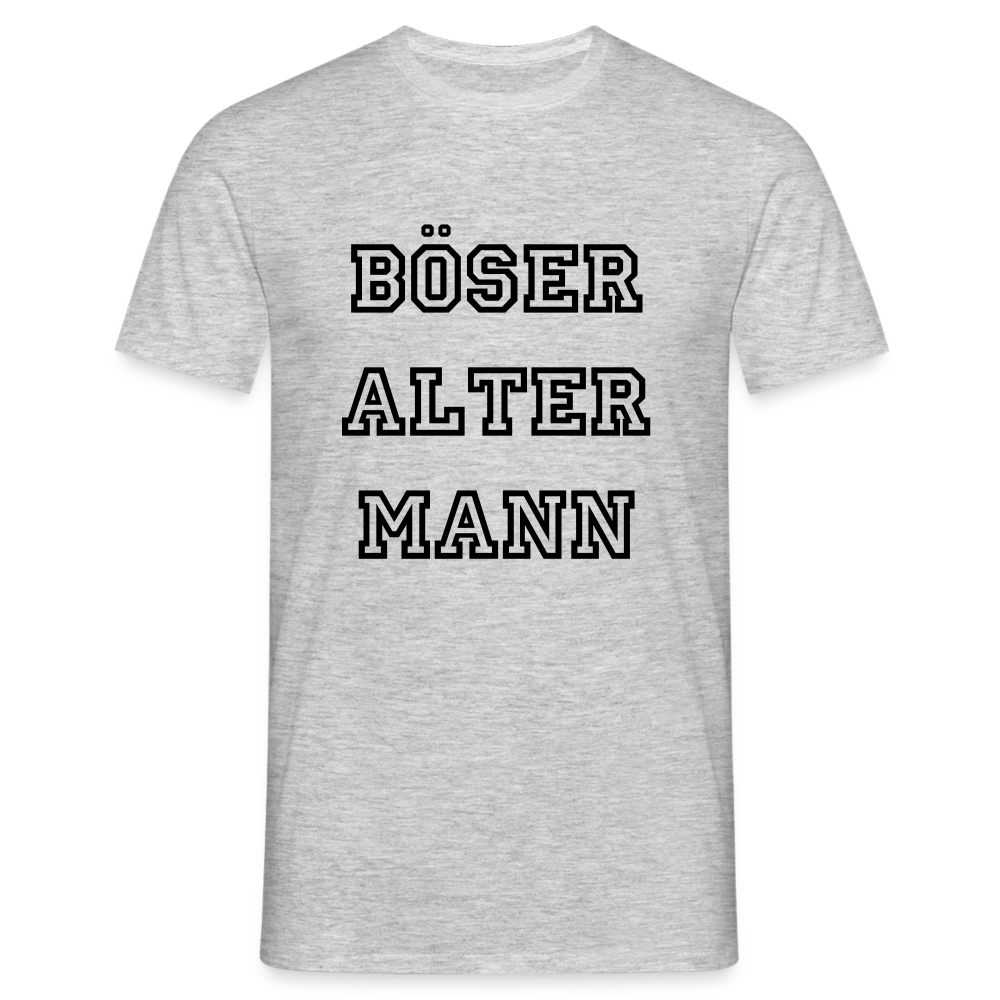 Böser Alter Mann T-Shirt - Grau meliert