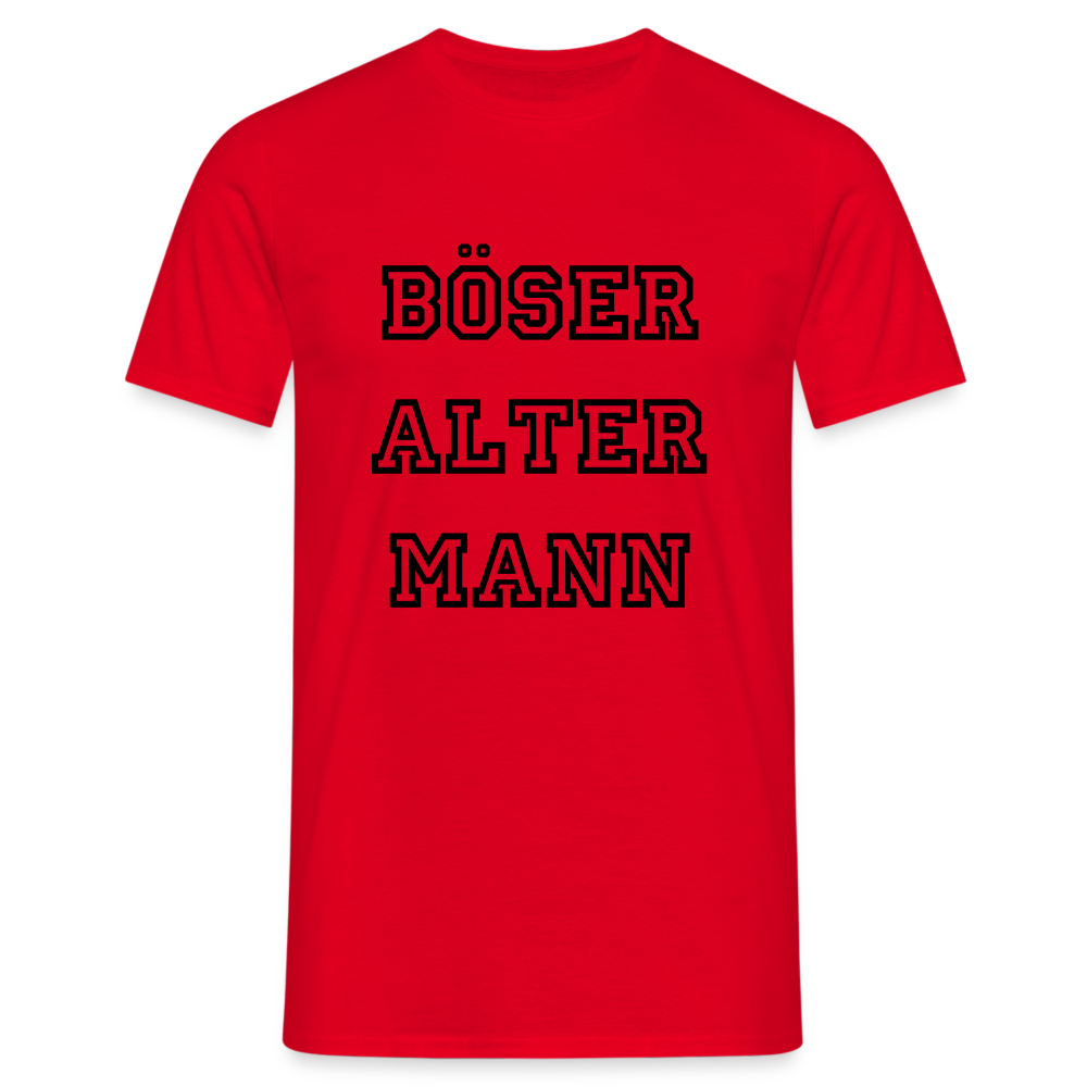 Böser Alter Mann T-Shirt - Rot
