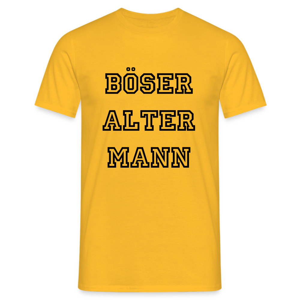Böser Alter Mann T-Shirt - Gelb