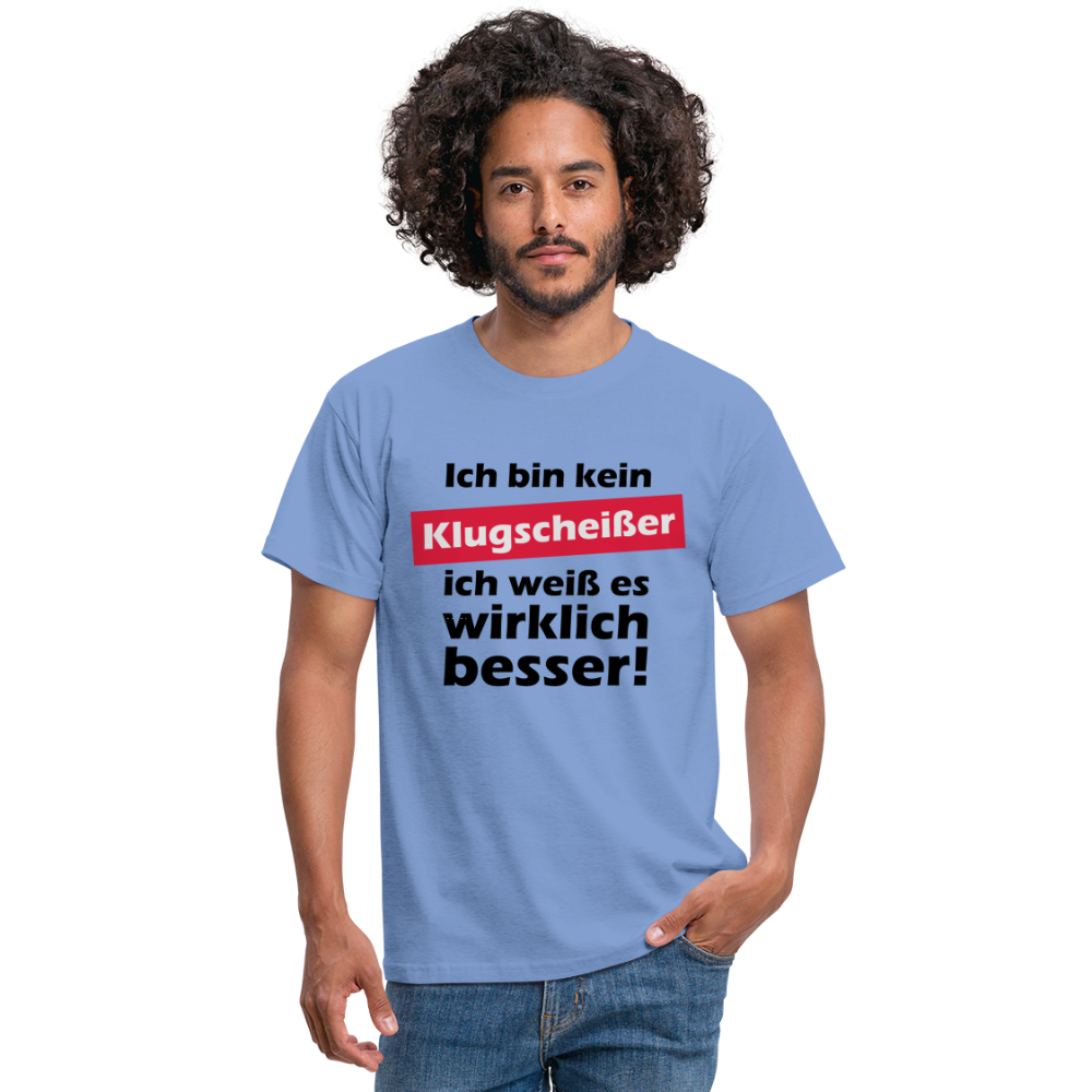 Klugscheißer T-Shirt - carolina blue