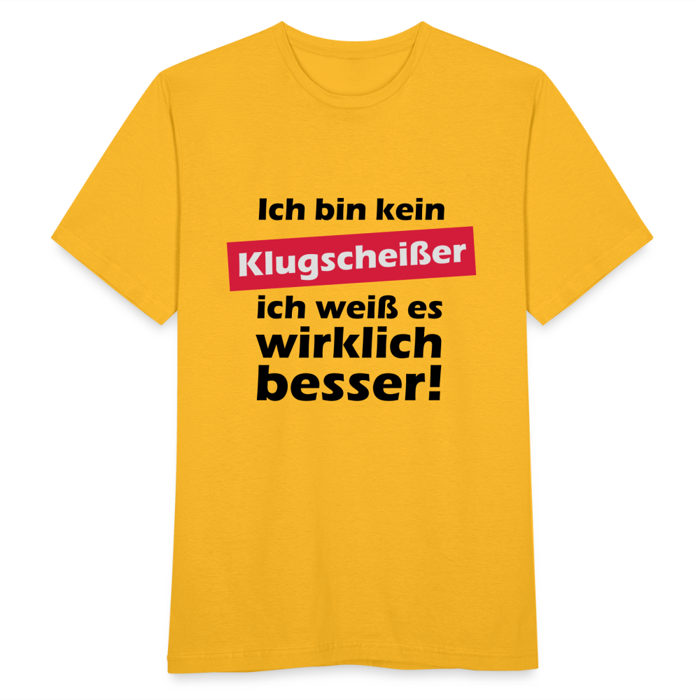 Klugscheißer T-Shirt - Gelb