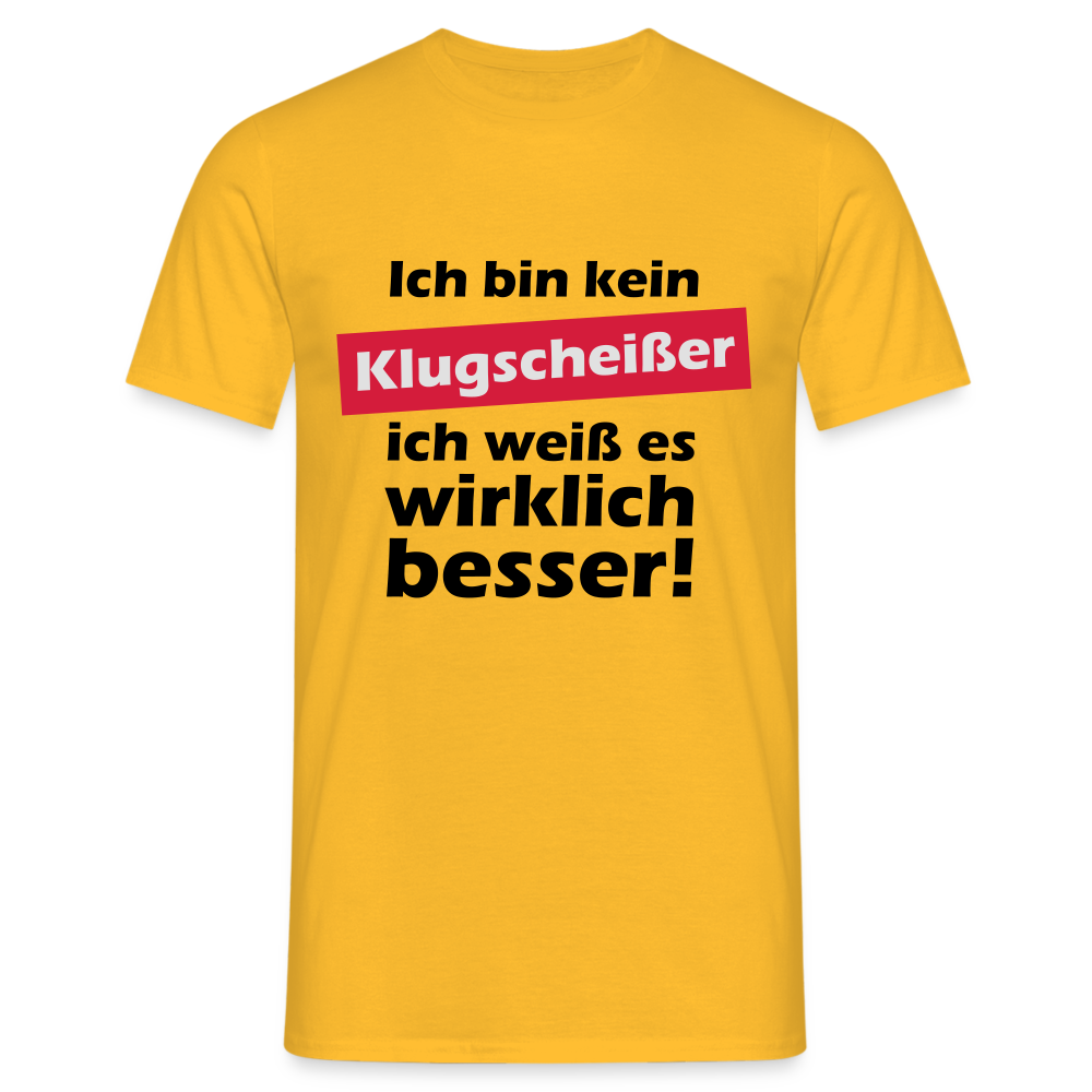 Klugscheißer T-Shirt - Gelb