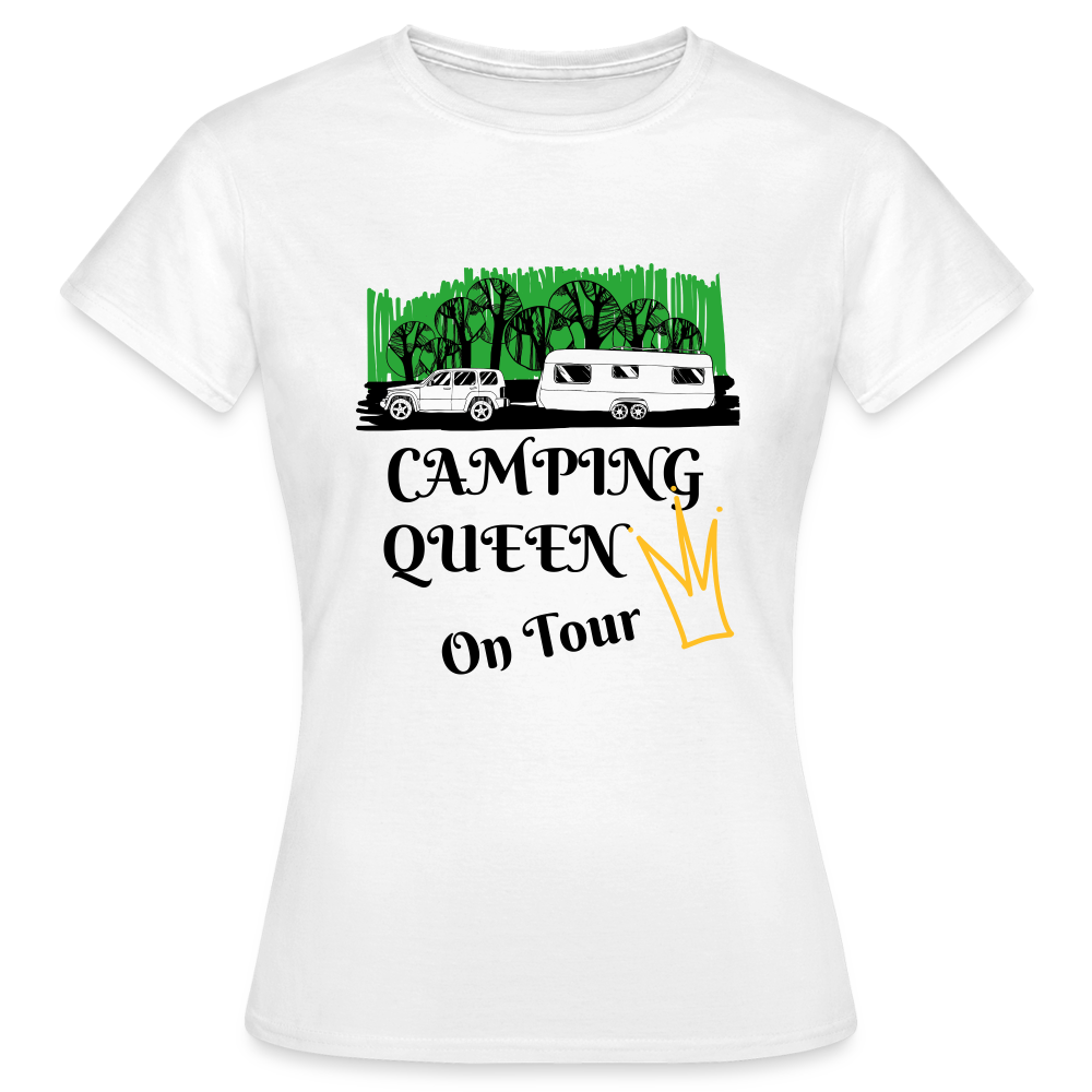 Camping Queen T-Shirt - weiß