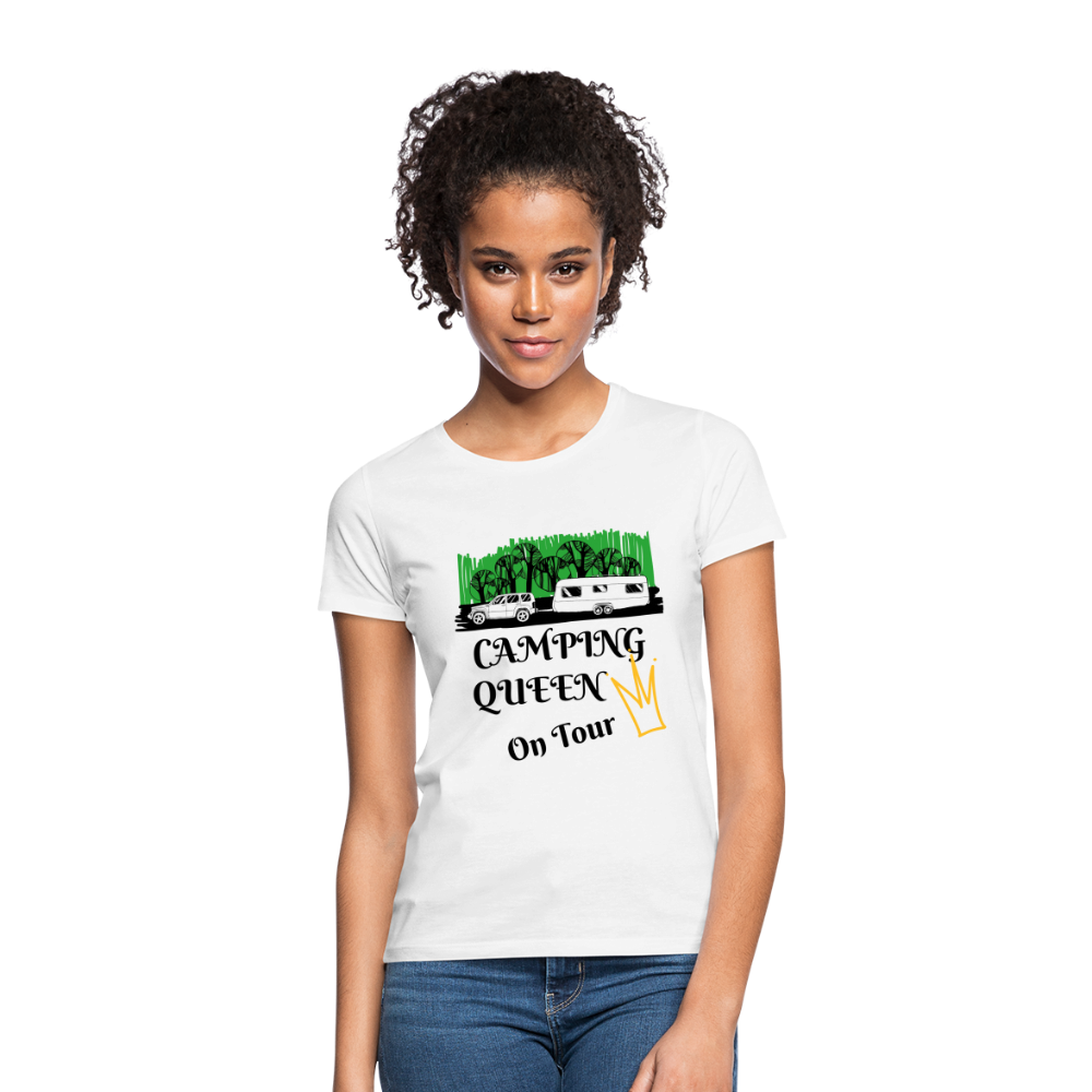 Camping Queen T-Shirt - weiß