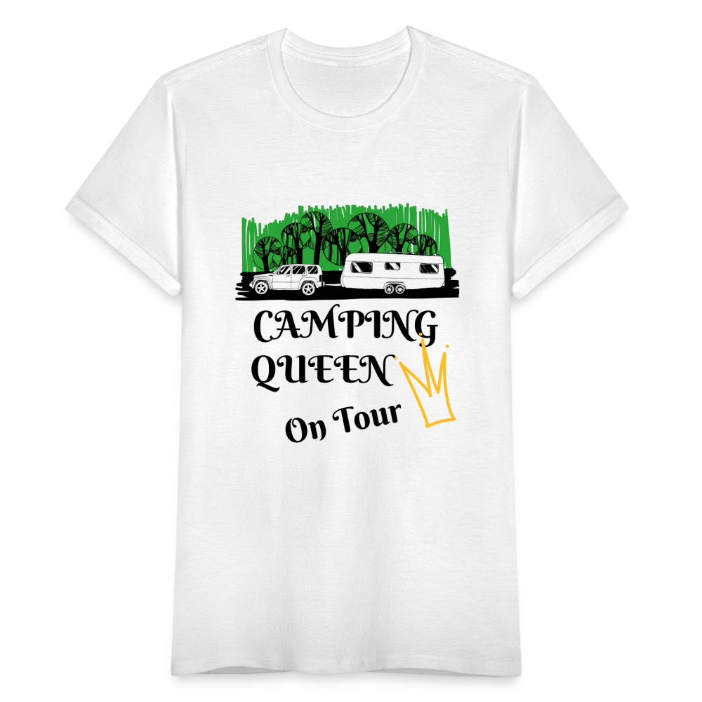 Camping Queen T-Shirt - weiß